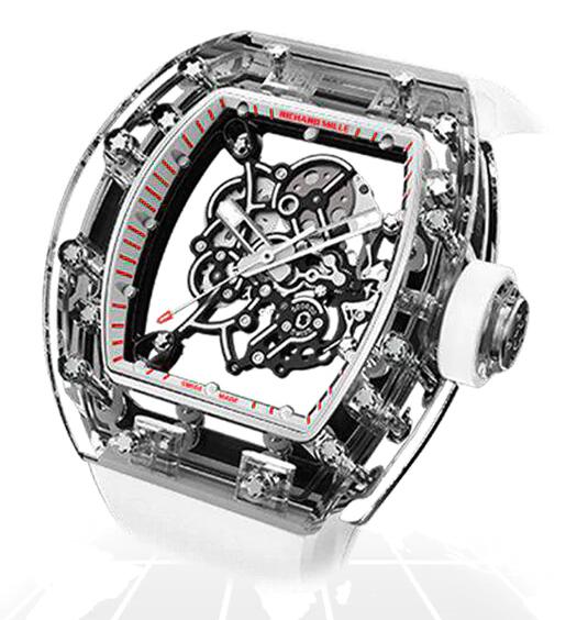 Replica Richard Mille RM055 SAPPHIRE "A55 IVORY AND RUBY" Watch